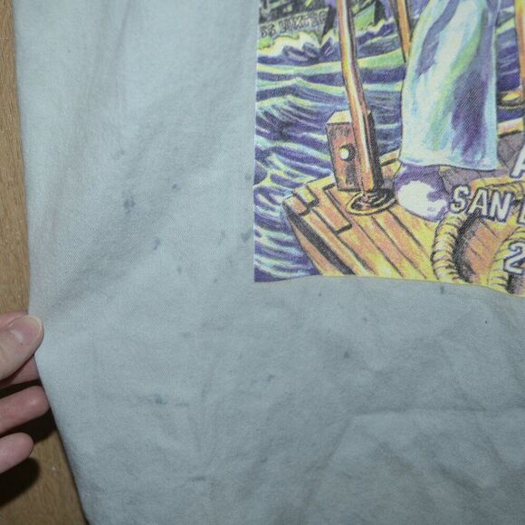 Nurses Run the ship! Aorn San Diego Cali 2004 Graphic Fringe Sleeveless Top - Picture 5 of 15